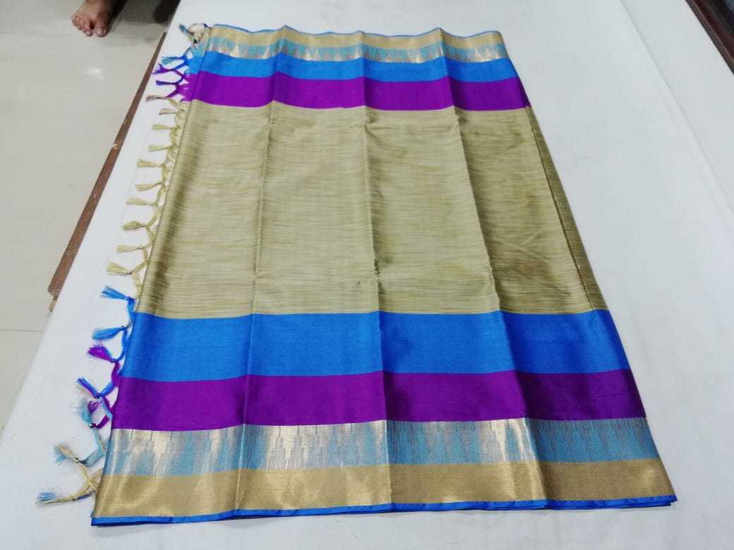 Tample AgniJhalar Cotton Silk Saree