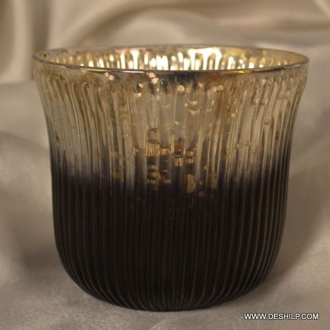 SILVER FINISH CANDLE HOLDER