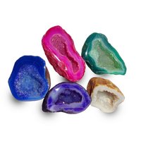 Satyamani Agate Dyed Mixed Geodes (Set of 5 pc)