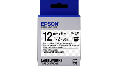 Epson LW Tape- LK-4TBN- 12mm