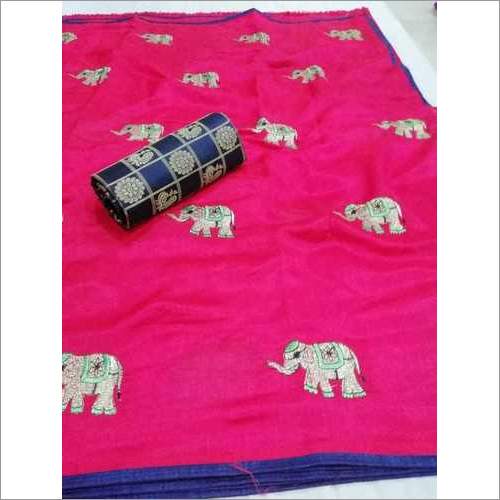 Sana Elephant Silk Saree