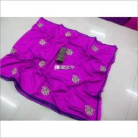 Purple Sana Loving Parrot Silk Saree