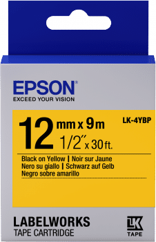 Epson LW Tape- LK-4YBP- 12mm