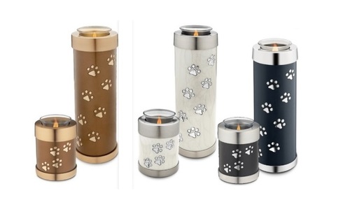 Pet Paw Print Tea Light Urns