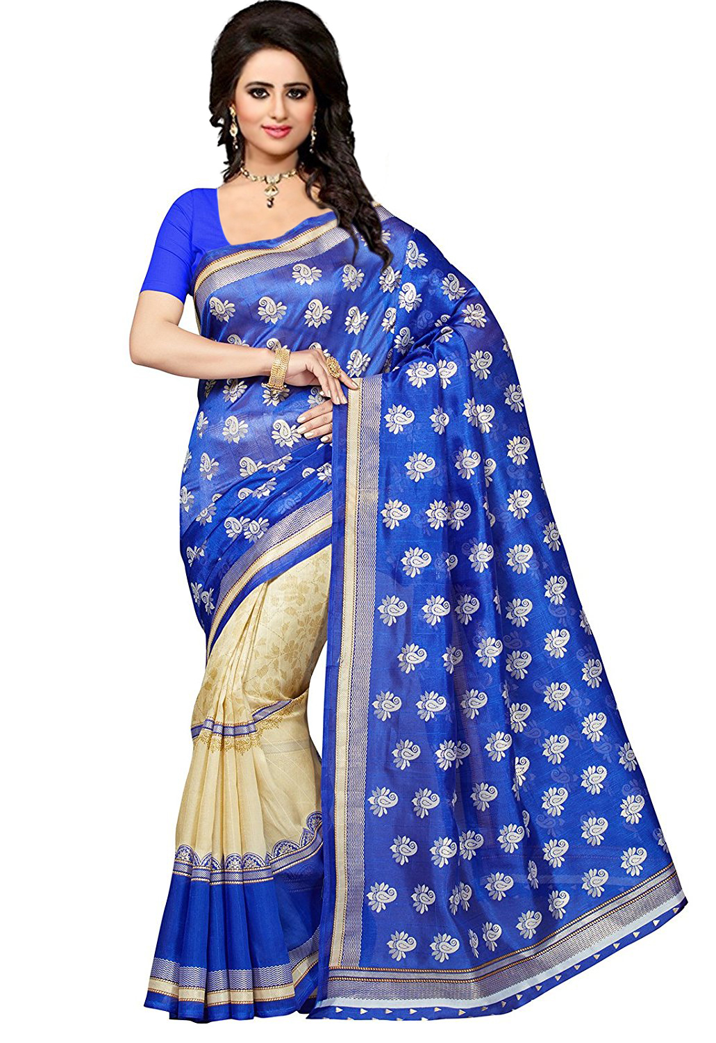 Foil Cotton silk saree