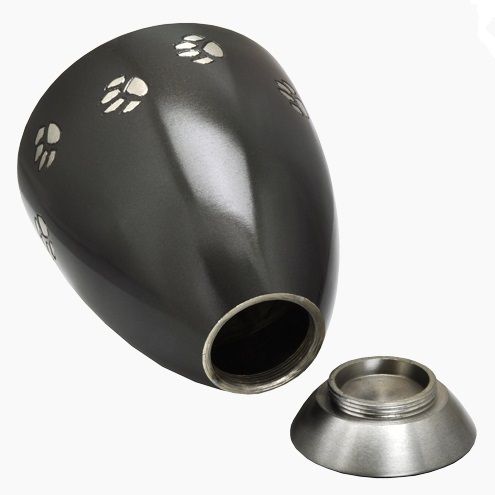 Candle Holder Paw Print Pet 60 cu in Cremation Urn