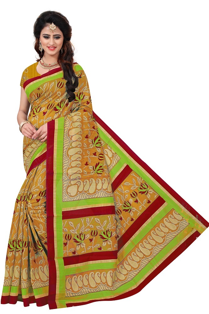 Mango Six Printed Bhagalpuri Sare