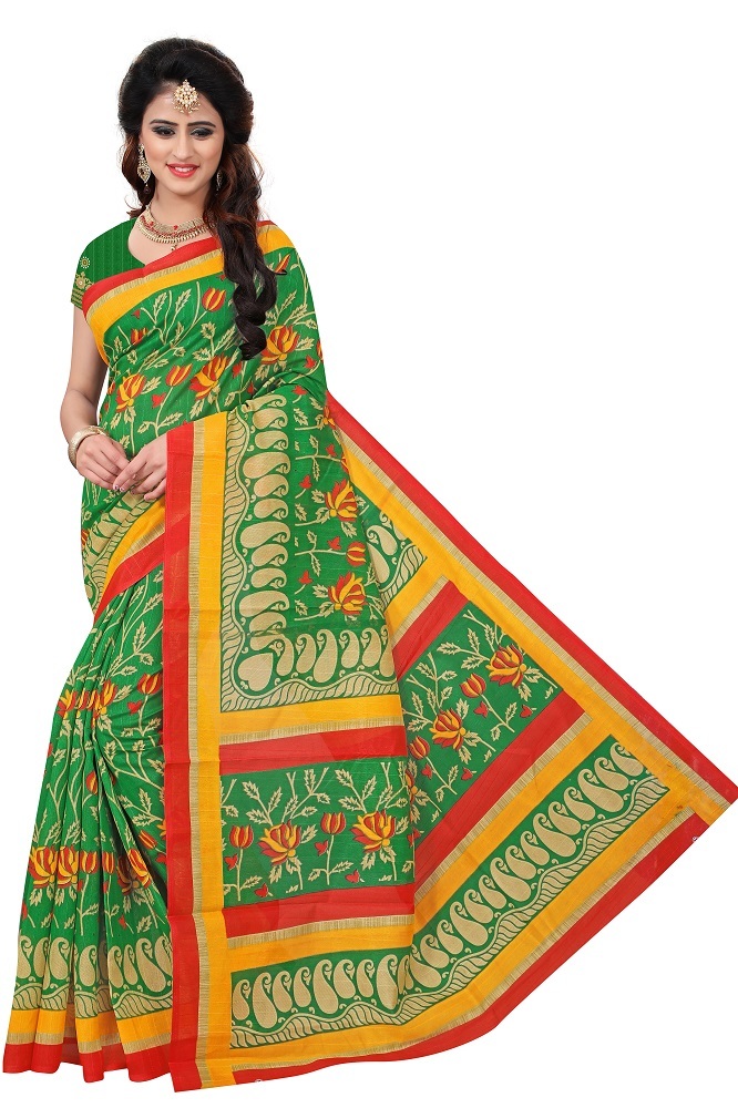 Mango Six Printed Bhagalpuri Sare