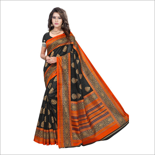 Panchrangi Bhagalpuri Printed Saree