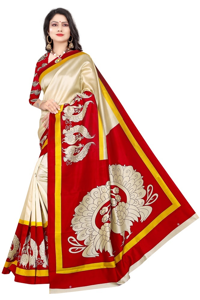 Saloni Bhagalpuri Printed Saree