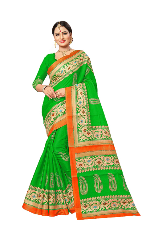 Satrangi Bhagalpuri Printed Saree