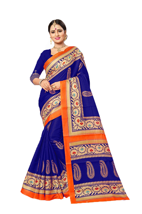 Satrangi Bhagalpuri Printed Saree