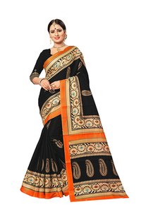 Satrangi Bhagalpuri Printed Saree