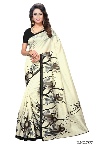 White Rose bhagalpuri Saree