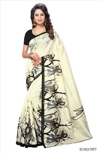 White Rose Bhagalpuri Saree