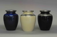 Aluminium Hand Painted Funeral Urn