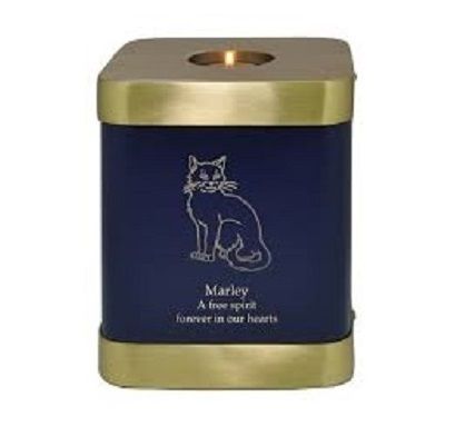 Pet Candle Light Brass Funeral Urn