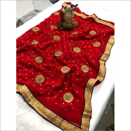 Multi Color New Embroidery Cotton Saree