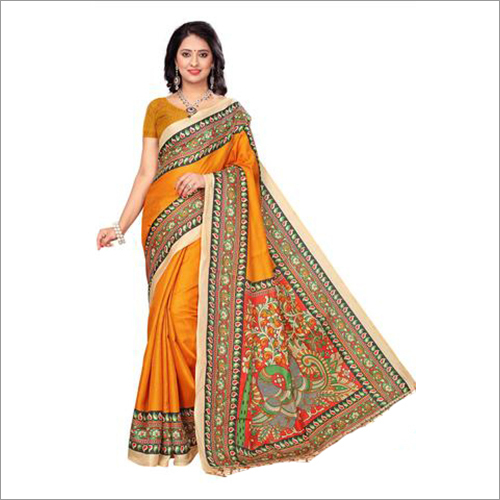Kalamkari Design 5 Bhagalpuri Printed Saree