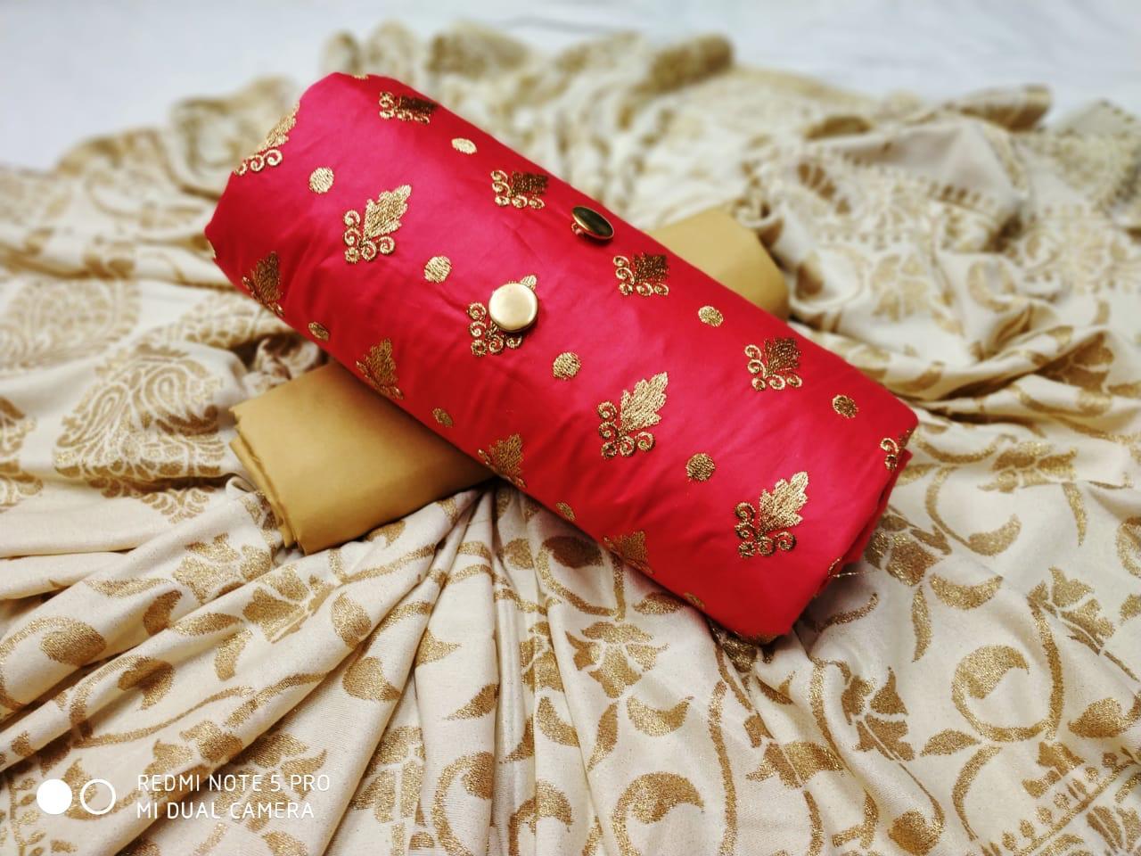 Silk Printed Dress Material