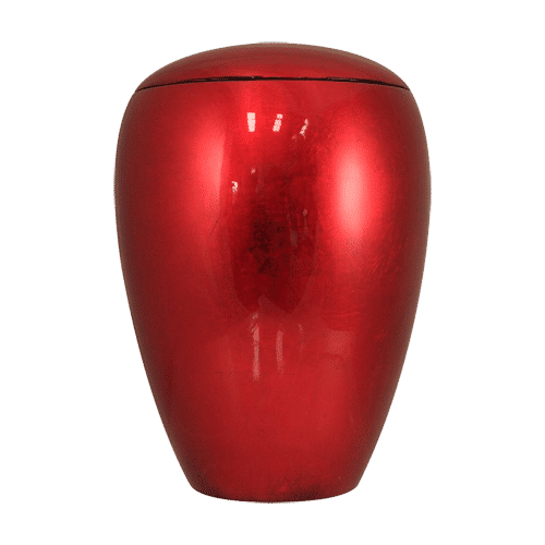 Red Aluminium Adult Cremation Urn For Ashes