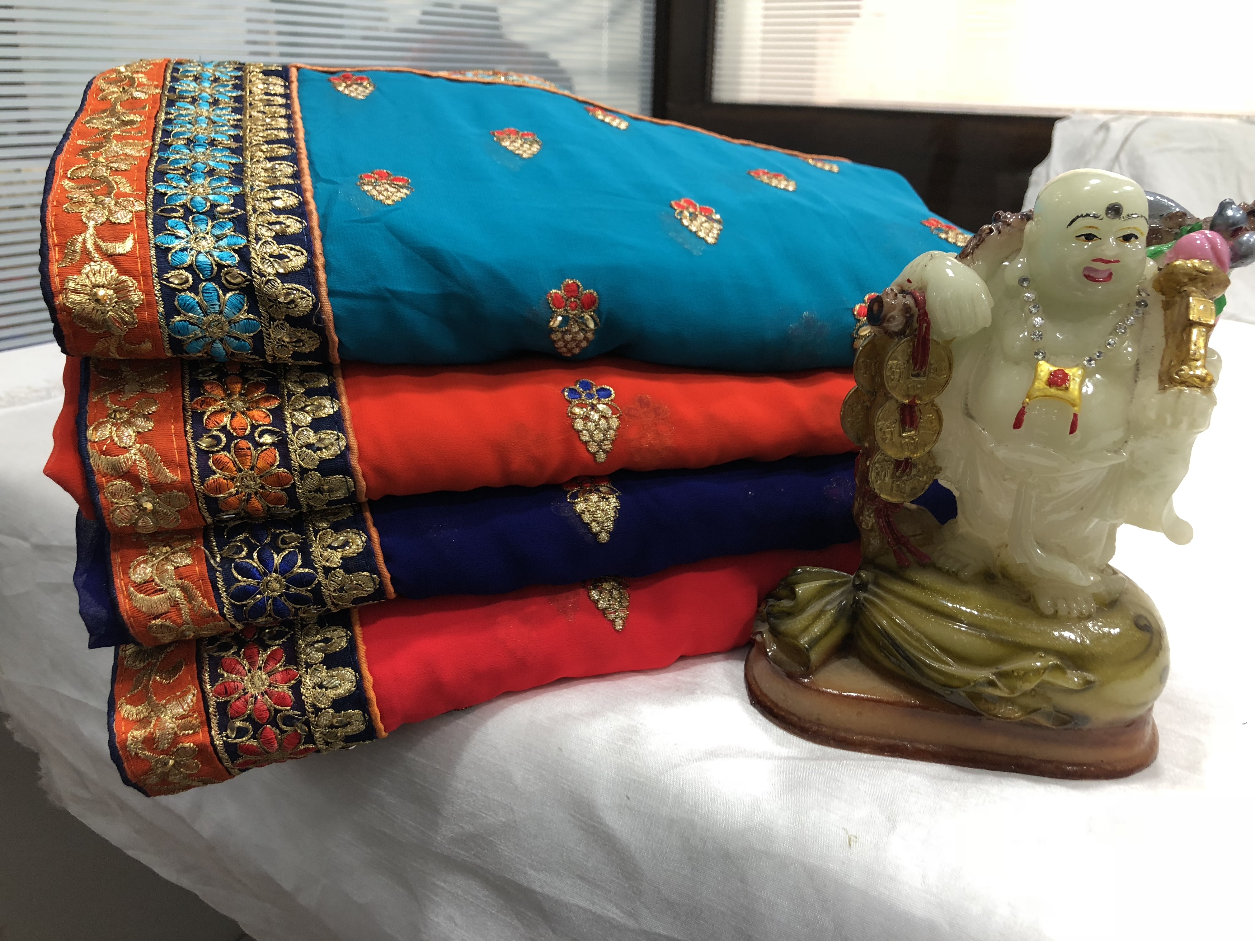 Embroidery Work Silk saree