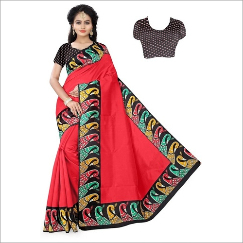New Border Printed banglori Saree