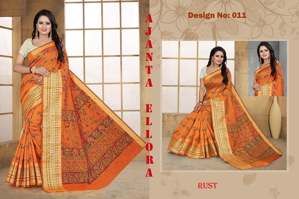 Ajanta Poly silk saree
