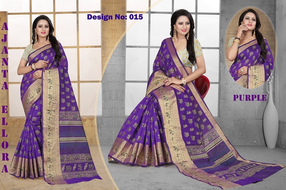 Ajanta Poly silk saree