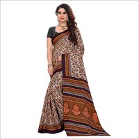Pashmina Silk Saree - Kashmiri Pashmina Silk, Length: 5.5 Mtr, Blouse Length: 0.8 Mtr | Multi Colour, Printed Pattern, Other Indian Style