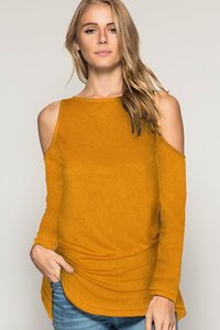 Ladies Knitted T Shirts - Polyester, S-xxl, Yellow, Long Sleeves | Trendy Plain Design For Stylish College Girls, Easy To Wash & Durable
