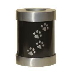 Paw Prints Tall Candle For Ashes