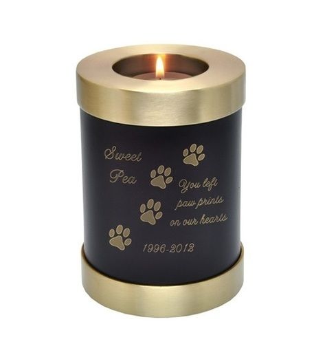 Pet Memorial Candle Holder Dog Urn