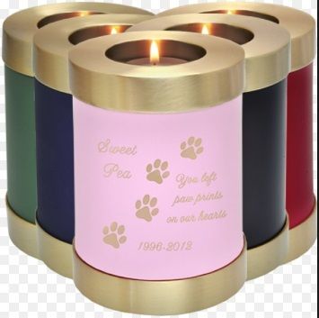 Customizable Memorial Candle Pet Urn