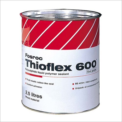 Fosroc Thioflex 600 - Polysulfide Sealant 2.5 Litres Red, Strong Seal, Weather Resistant, Excellent Adhesion