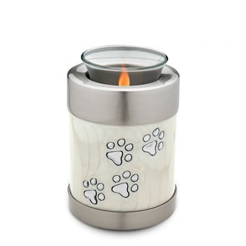 Stainless Steel Pet Memorial Candle Holder Pet Urn