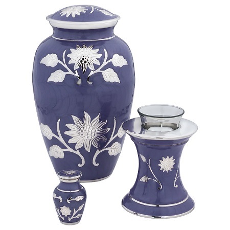 Grace Lavender Blue Tealight Urn