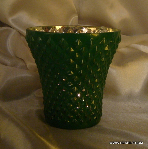 SILVER T LIGHT CANDLE HOLDER