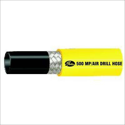 Rock Drill Hose - Rubber Material, 1m-6m Length, Yellow Color | Air Medium Compatibility