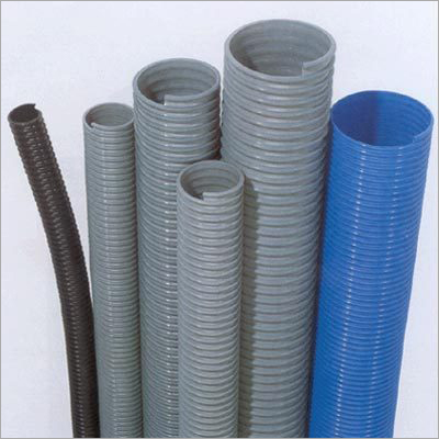 PVC Duct Hoses - Plastic Material, 1-2 Inch Size, Available in Black, White, Grey, Blue | Designed for Air Medium, Versatile Bar Shape