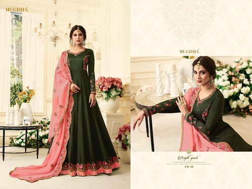 Green Anarkali Salwar Suit