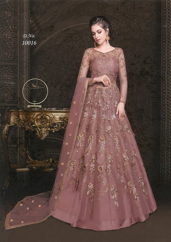 Pink Anarkali Salwar Suit