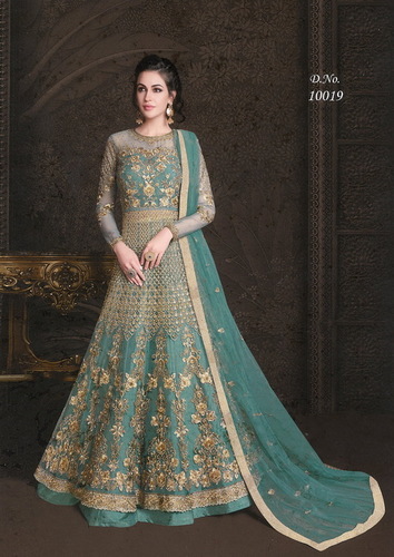 Green Anarkali Salwar Suit