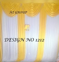 Wedding Tent Parda - Good Quality Fabric, Full Size | Quick Dry, Washable, Strong Strength, Super Width, Perfect Density, All Colors Available