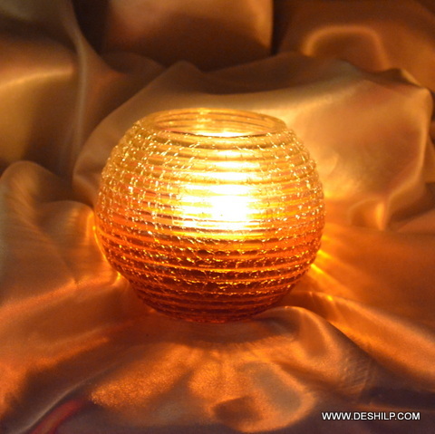 Mercury Beautiful Glass Candle Holder More Color