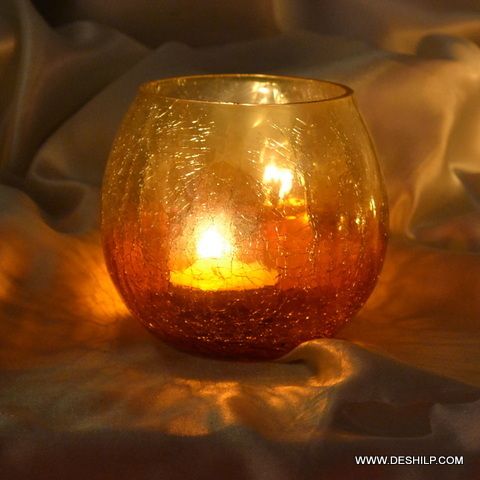 CREAK GLASS COLORFUL VOTIVE