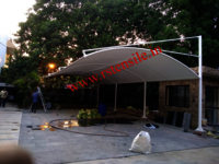 Tensile Car Parking - Pvc Modular, Customized Dimensions, Waterproof | Eco-friendly, Easily Assembled, Strong Wind Load, Fire Proof