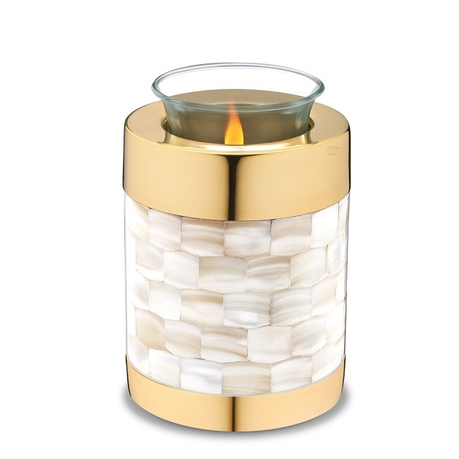 Midnight Pearl Tealight Urn