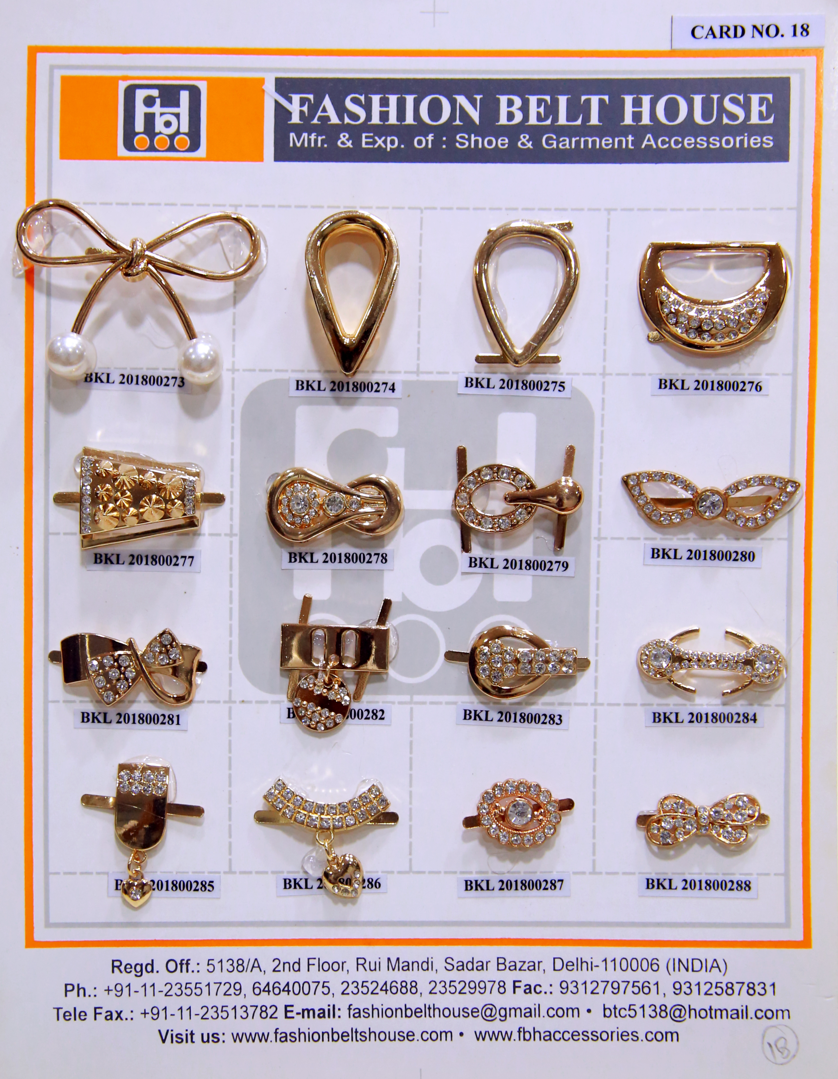 HIGH FASHION SHOE ACCESSORIES