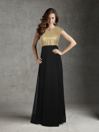Indian Black Long Gown
